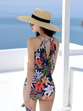 Load image into Gallery viewer, One piece +cover floral casual beachwear
