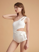 Load image into Gallery viewer, One Shoulder Cut Out swimwear
