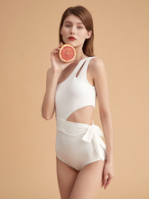 Load image into Gallery viewer, One Shoulder Cut Out swimwear
