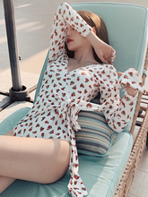 Load image into Gallery viewer, French Retro Floral Print Long Sleeve Swimwear
