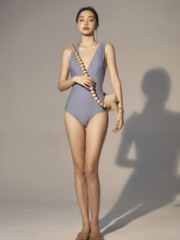 Load image into Gallery viewer, Classy Style Retro Deep V Backless Swimwear (2 colors)
