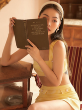 Load image into Gallery viewer, Yellow Rocca Retro Fragrant Split Skirt
