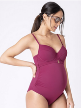 Load image into Gallery viewer, Supportive Maternity Swimming Costume
