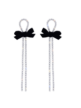 Load image into Gallery viewer, Velvet Bow Velvet Earrings
