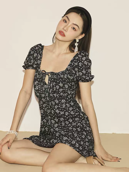 Black Floral Dress